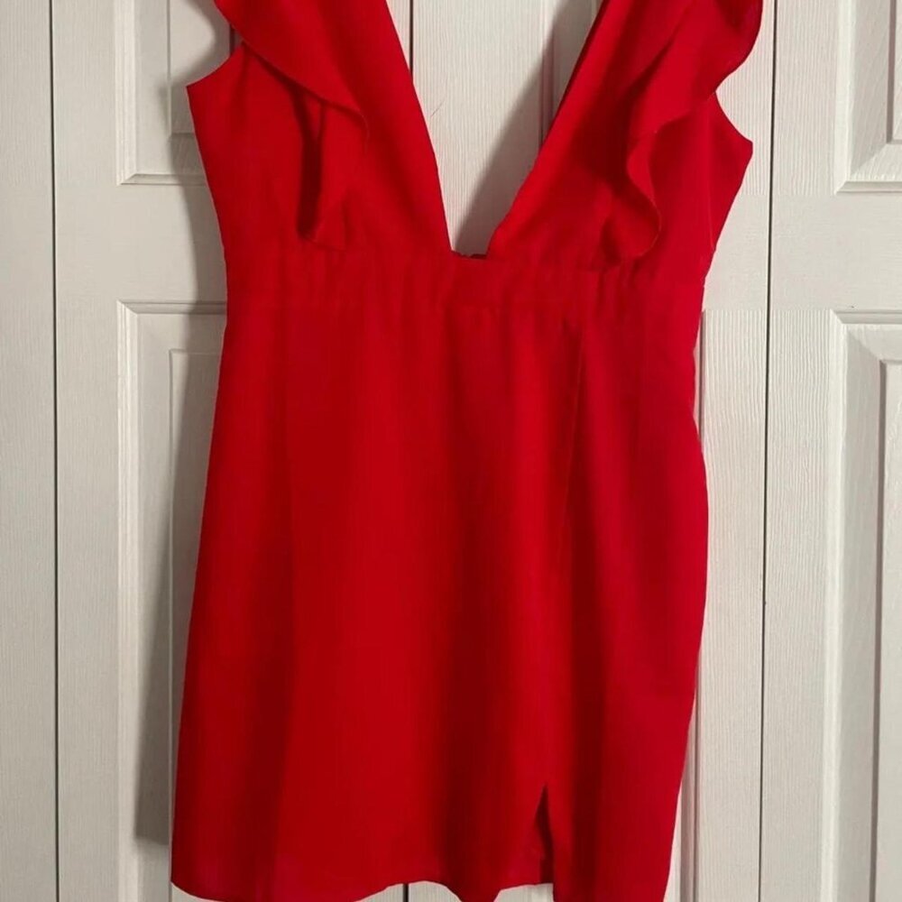 Superdown Harlow Mini Dress Red Size Large - Picture 3 of 6